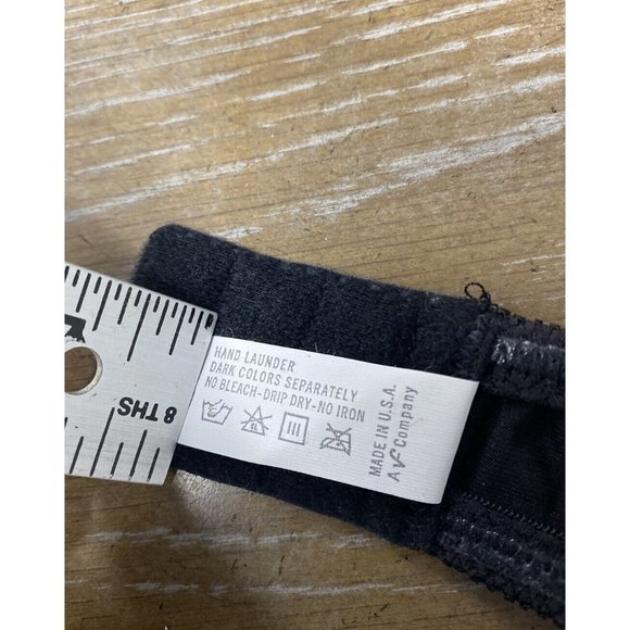 VTG Vanity Fair My Satin Fantasy Second Skin Strapless Bra 34 B Black Underwire‎ - Picture 10 of 11